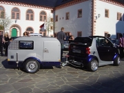 Smart mit Wohnwagen