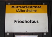 Haltestellenschild in Pratteln